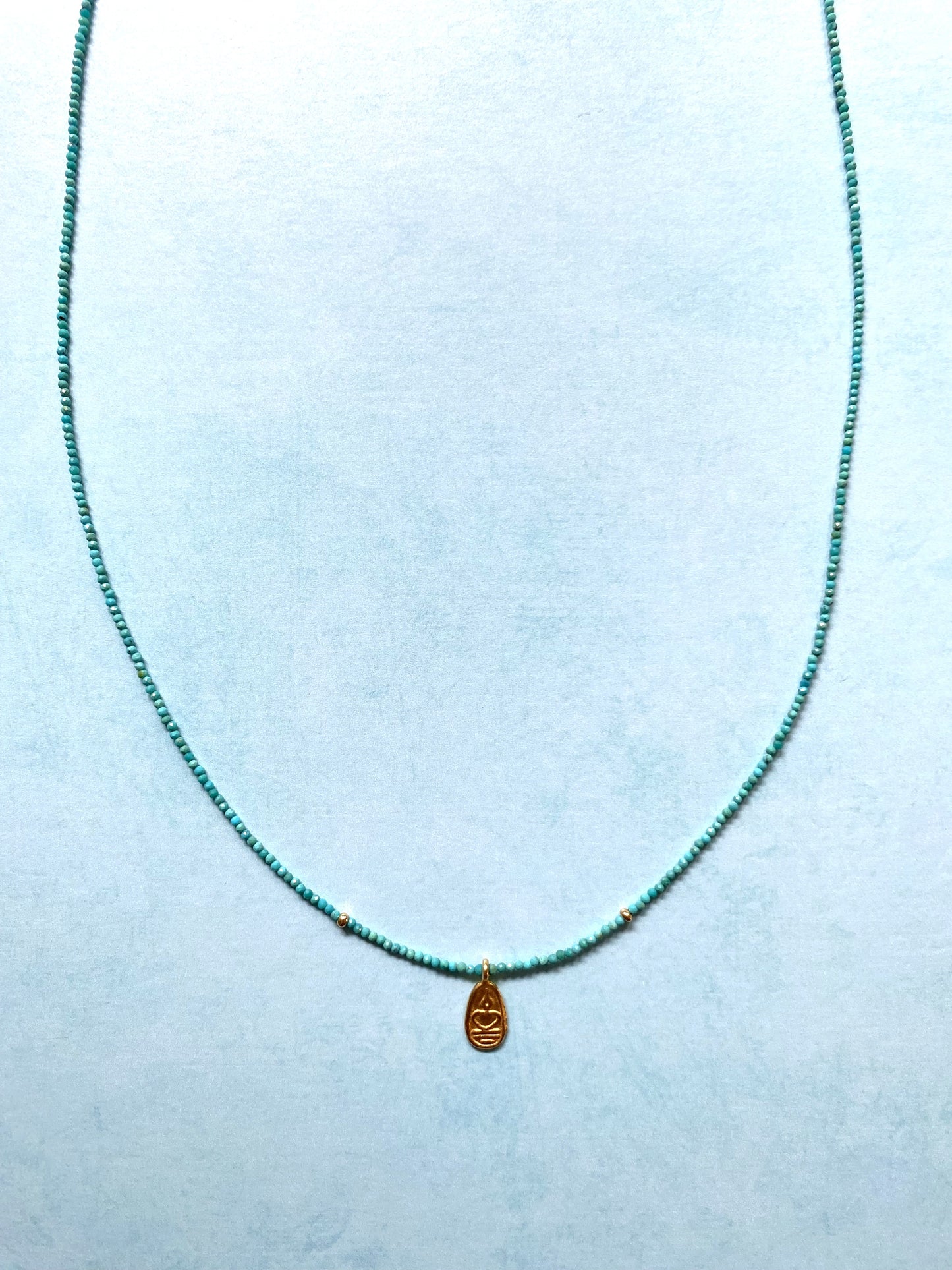 PURE AWARENESS BUDDHA NECKLACE IN TURQUOISE