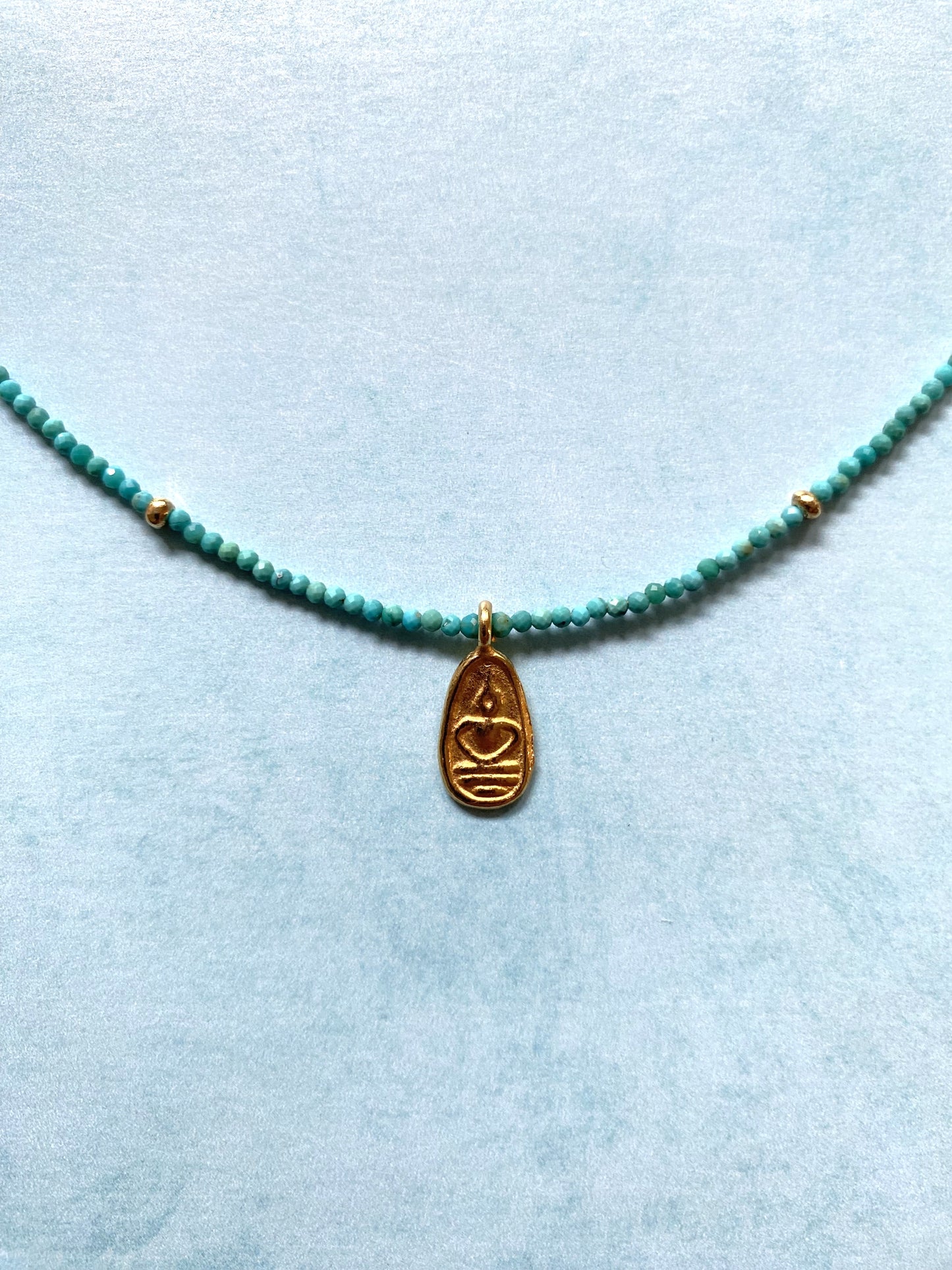 PURE AWARENESS BUDDHA NECKLACE IN TURQUOISE
