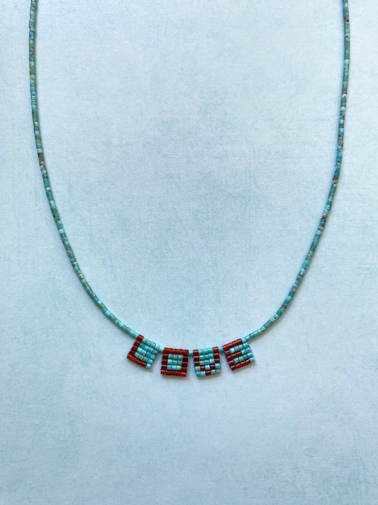 LOVE LETTERS NECKLACE IN KINGMAN TURQUOISE