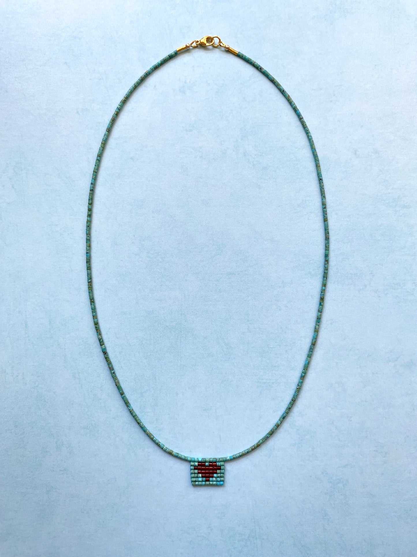 LOVE ETERNAL NECKLACE IN TURQUOISE