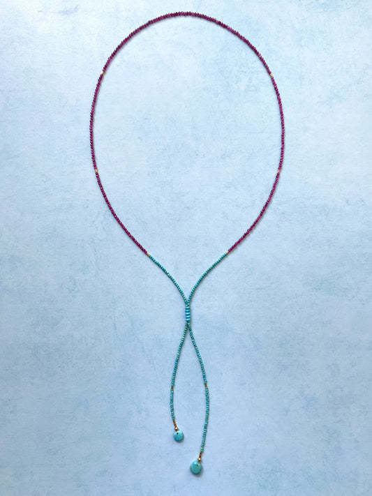 SECRET GARDEN BOLO NECKLACE